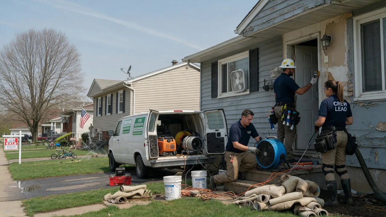 Flood Cleanup in Evansville, WI near me